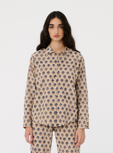 Long-sleeve pajama top