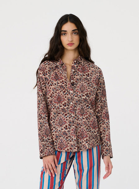 Long-sleeve pajama top