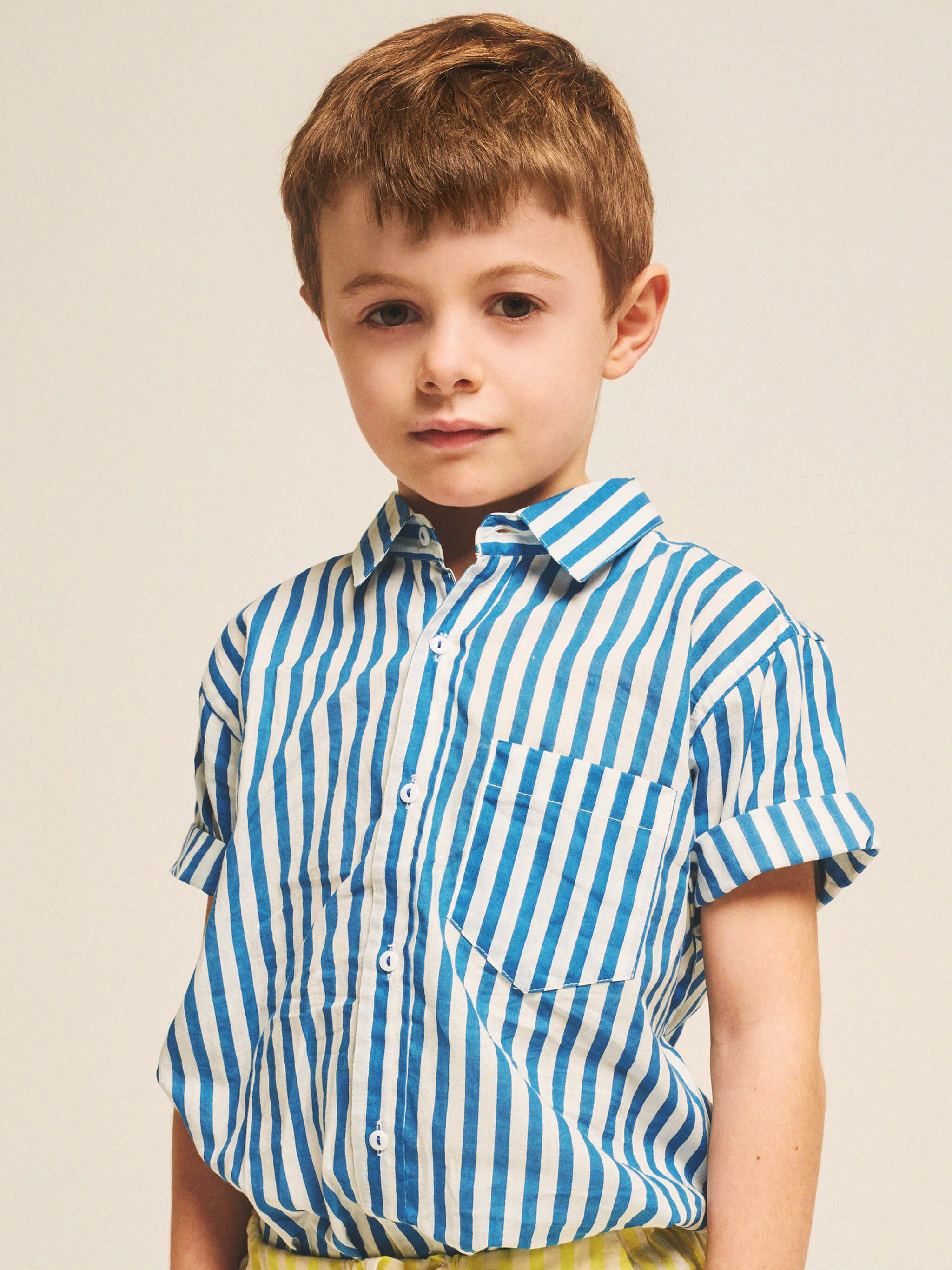 Chemise discount bleu enfant